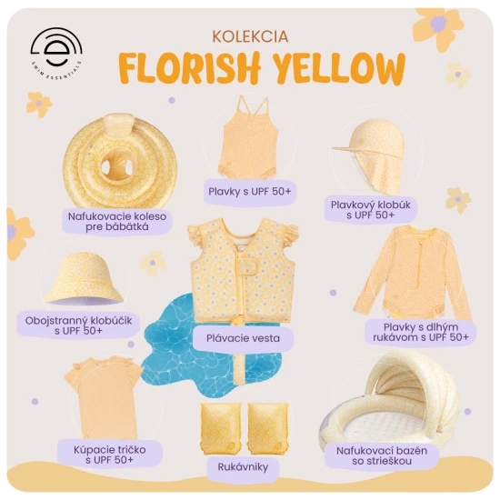 Bademode für Babys mit LSF 50+ Florish yellow Swim Essentials