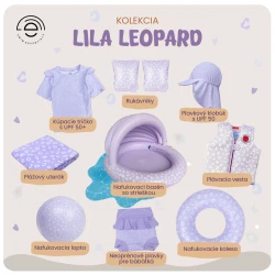 Lila Leopard aufblasbarer Ball 51 cm