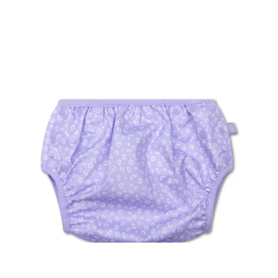 Bademode für Babys mit UPF 50+ Lila Leopard