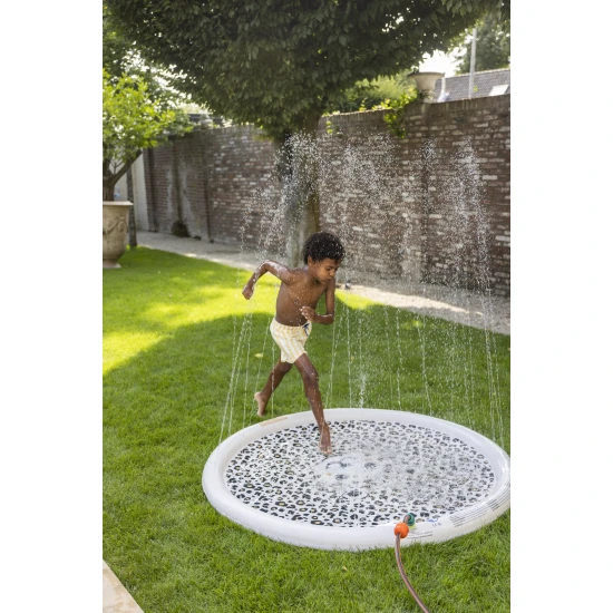 Aufblasbares Planschbecken „Beige Leopard“ von Swim Essentials für Sommerspaß im Garten