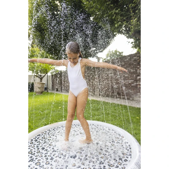 Aufblasbares Planschbecken „Beige Leopard“ von Swim Essentials für Sommerspaß im Garten