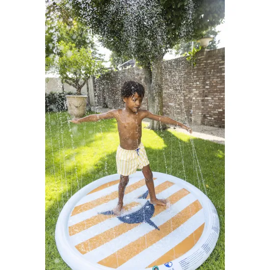Swim Essentials Aufblasbares Wasserkissen Shark für Sommerspaß im Garten