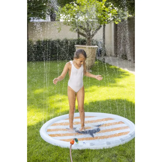 Swim Essentials Aufblasbares Wasserkissen Shark für Sommerspaß im Garten