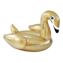 Aufblasbarer goldener Schwan 150 cm