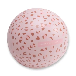 Aufblasbarer Ball Altrosa Leopard 51 cm