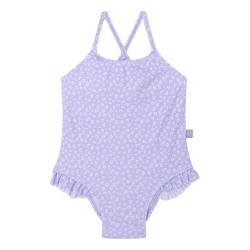 Bademode mit LSF 50+ Lila Leopard