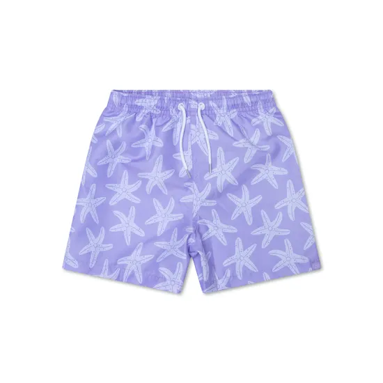 Kinder-Badeshorts für Jungen mit LSF 50+ Lila Sea Star Swim Essentials