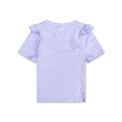 Schwimmshirt mit UPF 50+ Lila Leopard