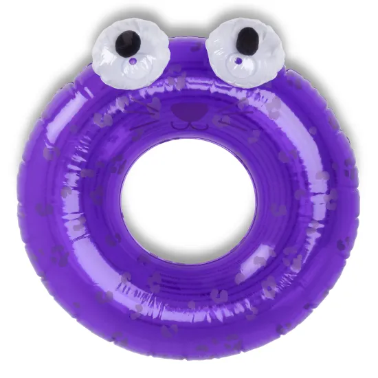 Aufblasbares Kinderfahrrad Swim Essentials Pink Leopard - 65 cm, stylisches Design in Lila