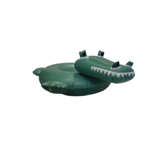 Aufblasbares grünes Krokodil-Rad von Swim Essentials – ein lustiges Sommerspielzeug für Kinder