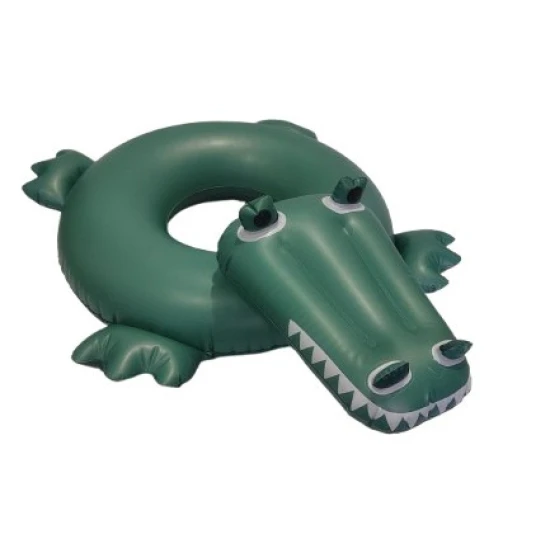 Aufblasbares grünes Krokodil-Rad von Swim Essentials – ein lustiges Sommerspielzeug für Kinder