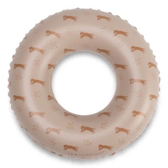 Aufblasbares Kinderfahrrad Swim Essentials mit Leopardenmuster in Braun - Durchmesser 55 cm