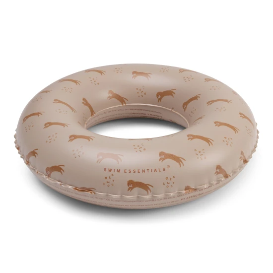 Aufblasbares Kinderfahrrad Swim Essentials mit Leopardenmuster in Braun - Durchmesser 55 cm