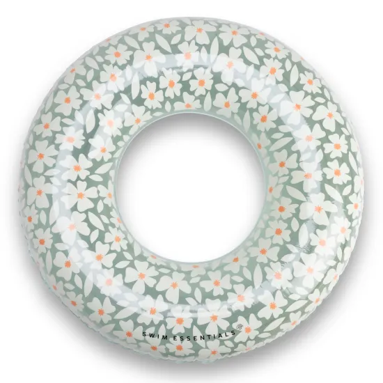Swim Essentials Florish Green aufblasbares Rad – ein großes Blumenrad 90 cm für Kinder und Erwachsene