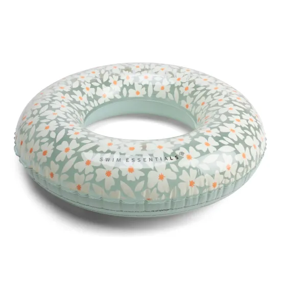 Swim Essentials Florish Green aufblasbares Rad – ein großes Blumenrad 90 cm für Kinder und Erwachsene