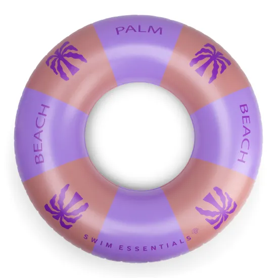 Swim Essentials Palm Trees aufblasbares Rad - großes Rad mit Palmenmotiv 120 cm für Kinder und Erwachsene