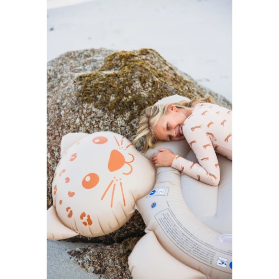 Aufblasbarer brauner Leopard