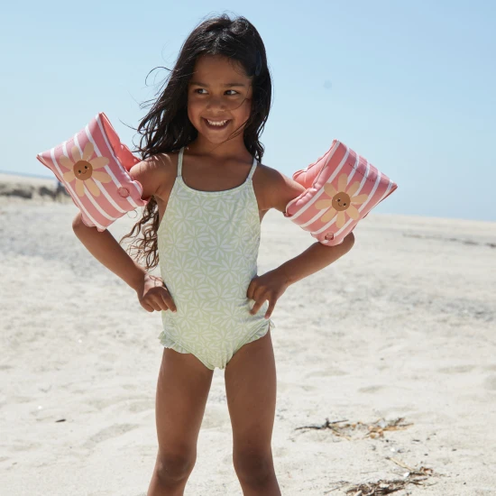 Aufblasbare Swim Essentials Daisy Flower-Fäustlinge für Kinder, ideal zum Schwimmen im Pool und am Meer