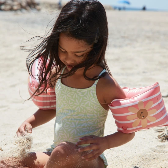 Aufblasbare Swim Essentials Daisy Flower-Fäustlinge für Kinder, ideal zum Schwimmen im Pool und am Meer