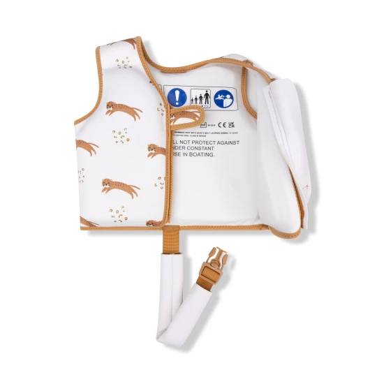 Stilvolle und sichere Schwimmweste für Kinder Brown Leopard Swim Essentials