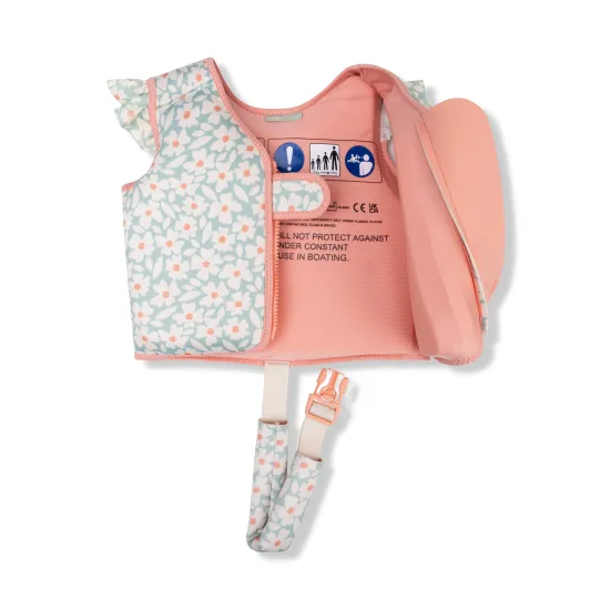 Stylische und sichere Schwimmweste für Kinder Swim Essentials Florish grün