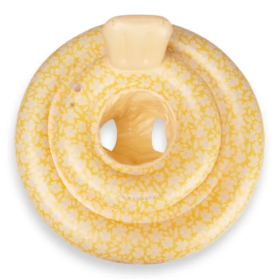 Aufblasbares Laufrad für Babys Florish Gelb mit Blumenmuster