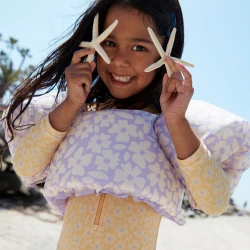 Bademode mit langen Ärmeln mit UPF 50+ Florish Gelb