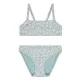Kinder Bademode Mädchen Bikini mit LSF 50+ Florish grün Swim Essentials