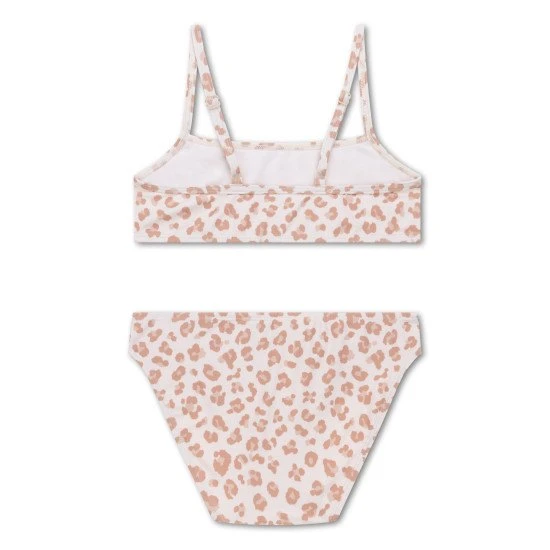 Kinder Bademode Mädchen Bikini mit LSF 50+ Leopard beige | Swim Essentials