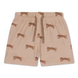 Bademode-Boxershorts mit LSF 50+ Brauner Leopard