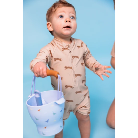 Badeanzug-Overall mit LSF 50+ Brown Leopard Swim Essentials