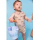 Badeanzug-Overall mit LSF 50+ Brown Leopard Swim Essentials