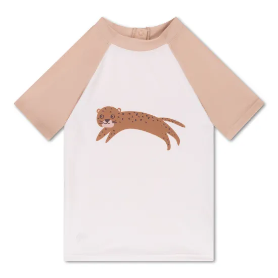 Schwimmshirt mit LSF 50+ Brown Leopard Swim Essentials