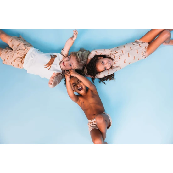 Schwimmshirt mit LSF 50+ Brown Leopard Swim Essentials