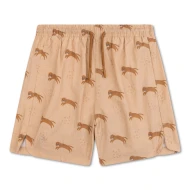 Badeshorts mit UPF 50+ Brauner Leopard