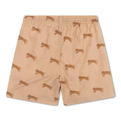 Badeshorts mit UPF 50+ Brauner Leopard