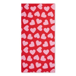 Mikrofaser-Strandtuch 135 x 65 cm Herzen