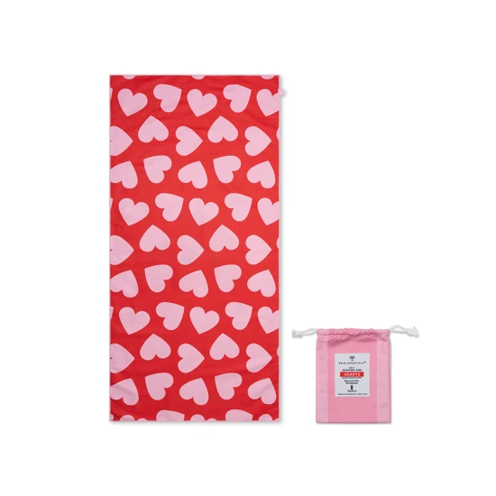 Mikrofaser-Strandtuch Hearts 135 x 65 cm für Kinder von Swim Essentials