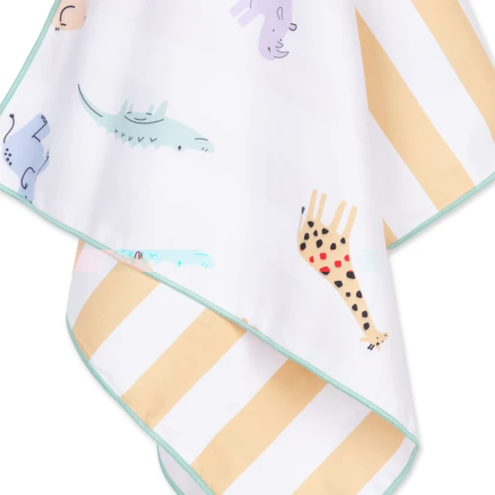 Schnelltrocknendes Mikrofaser-Strandtuch 135 x 65 Safari Swim Essentials