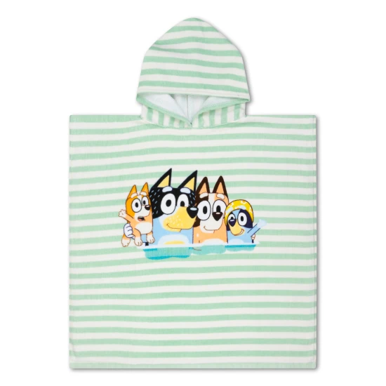 Bluey Swim Essentials Kapuzenhandtuchponcho für Kinder
