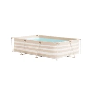 Pool mit Konstruktion Essence Luxe Sand White Stripe 300×200×75