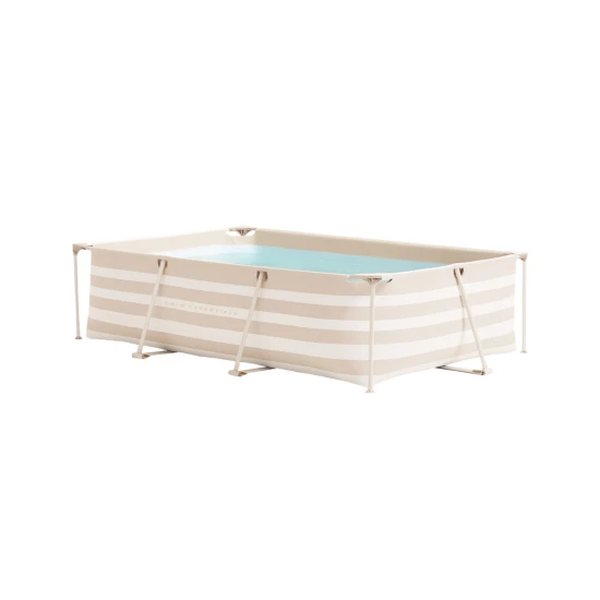 Pool mit Konstruktion Essence Luxe Sand White Stripe 300×200×75