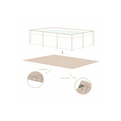 Bodenschutzplane für Pool Essence Sand 260x160