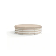 Runde Poolabdeckung Essence Sand 305×76