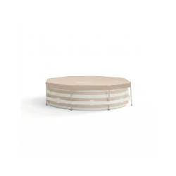 Runde Poolabdeckung Essence Sand 305×76