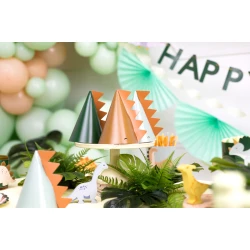 Dinosaurier Partyhüte 6 Stück