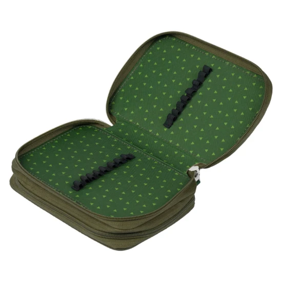 Federmäppchen mit Dinosauriermotiv, praktischen Schlaufen und einem Fach für Kleinteile.