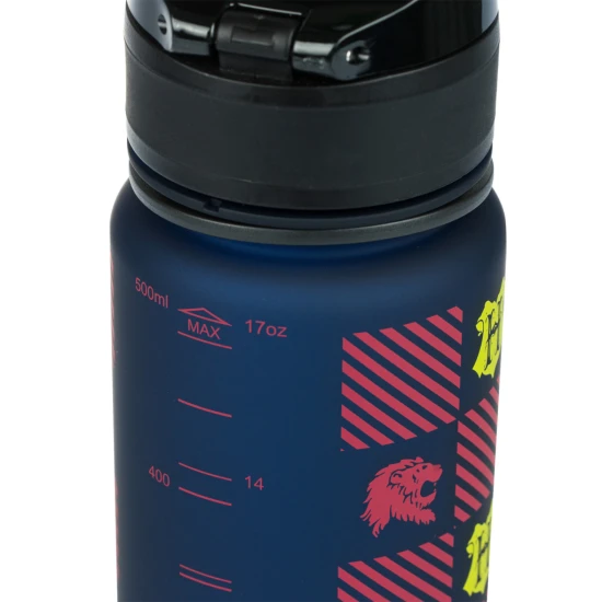 Harry Potter Hogwarts Tritan-Flasche 500 ml mit verschließbarem Deckel und Schlaufe