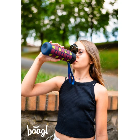 Harry Potter Hogwarts Tritan-Flasche 500 ml mit verschließbarem Deckel und Schlaufe