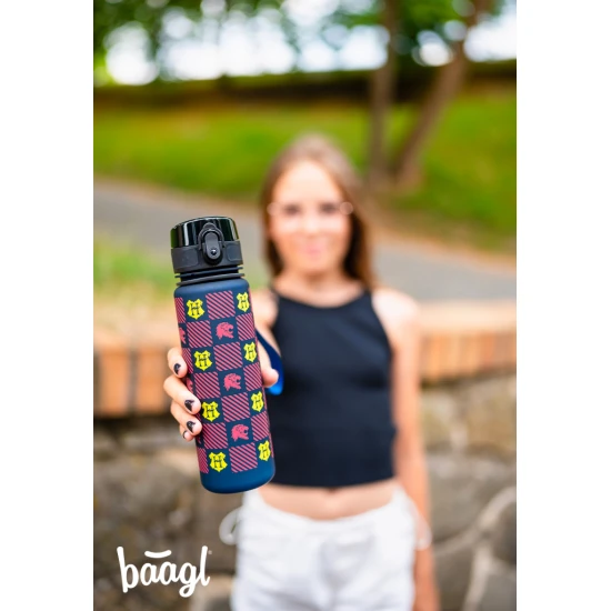 Harry Potter Hogwarts Tritan-Flasche 500 ml mit verschließbarem Deckel und Schlaufe